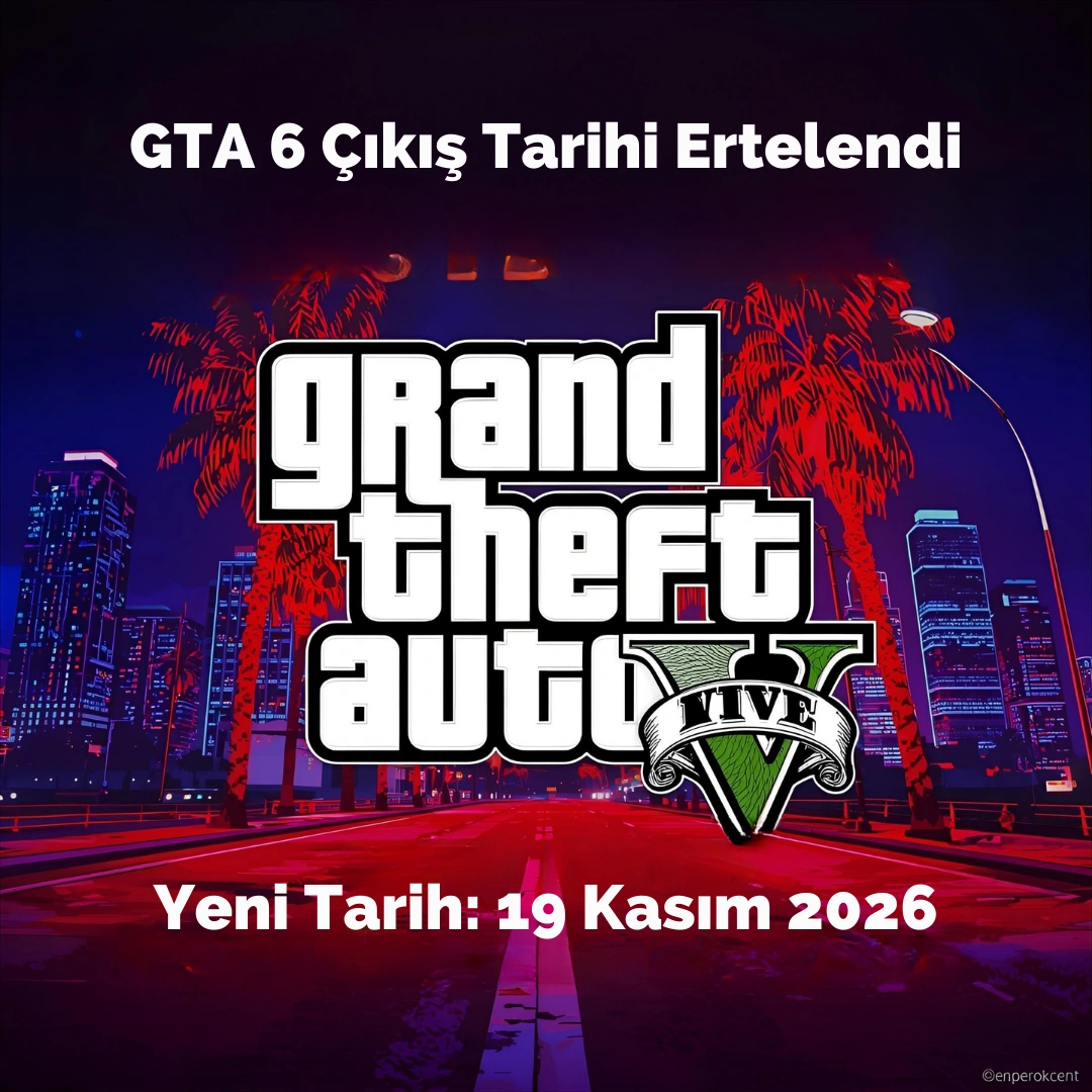 GTA 6 çıkış tarihi 19 Kasım 2026’ya ertelendi – Vice City temalı görsel
